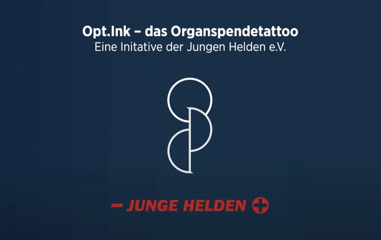 Das Logo von Opt.Ink - einer Initiative für ein Organspendetattoo.